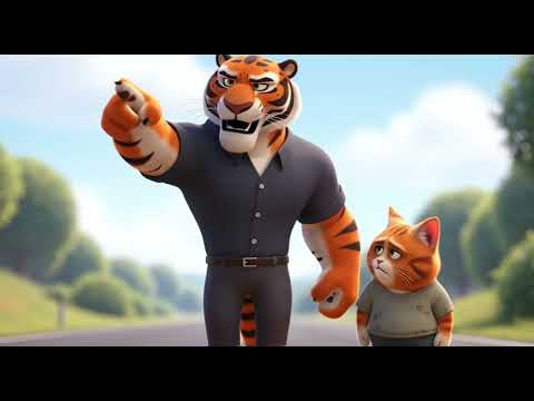 "قصة القط الصغير اللي غيّر حياة النمر 