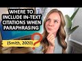 Mastering In-Text Citations for Paraphrasing