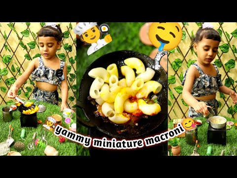 🧑‍🍳🤤 miniature yammy macroni😋🤤kis kis ko khani he| mini fareeha