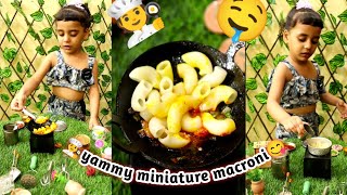 🧑‍🍳🤤 miniature yammy macroni😋🤤kis kis ko khani he| mini fareeha