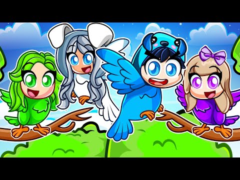 My Twin Sister Meets MY CRAZY FAN GIRLS on Bird Family Simulator in Roblox!