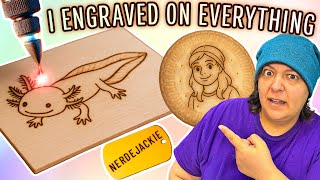 I Try Engraving On EVERYTHING With A Creality Falcon A1 Laser Engraver
