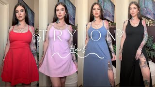 TRYING ON TIKTOK VIRAL SUMMER DRESSES from Halara ･ﾟ✧ Try on haul