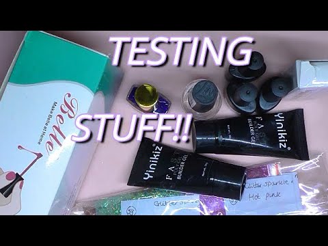 TESTING OUT LOADS OF STUFF! INCLUDING RAW GLITTER | ABSOLUTE NAILS