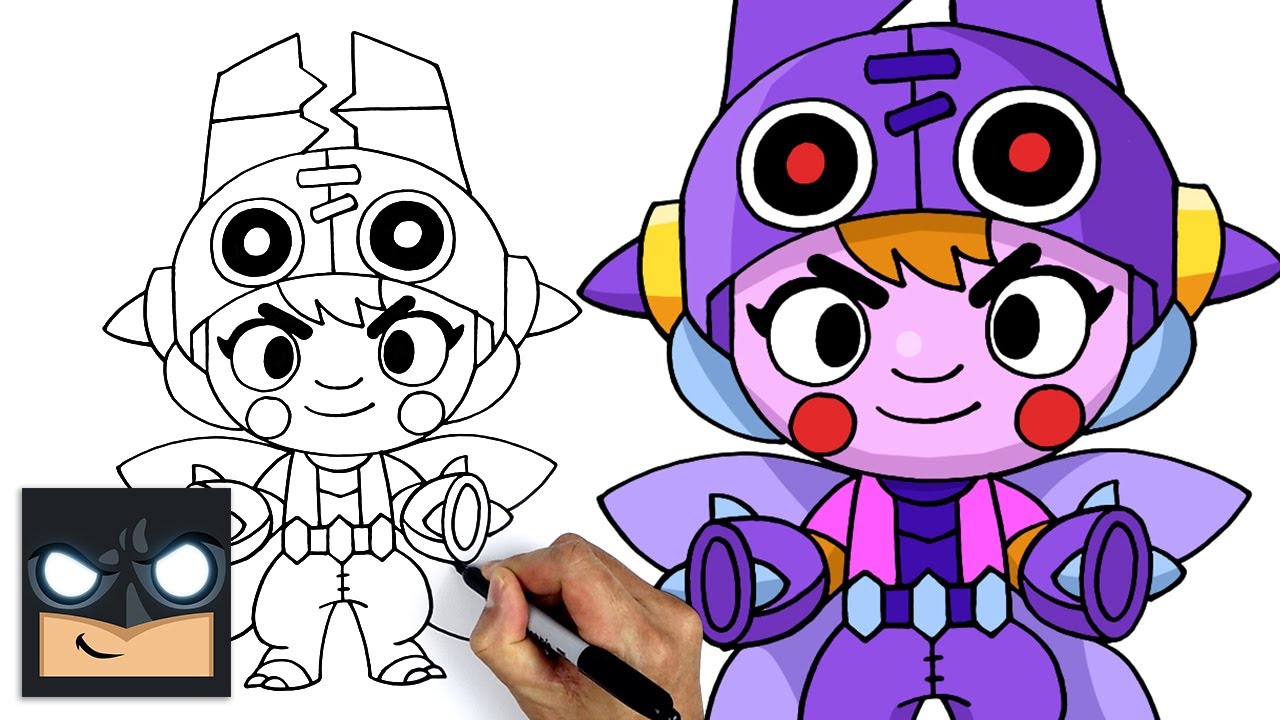 How To Draw Brawl Stars - Mega Beetle Bea
