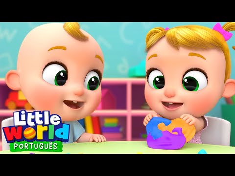 Música das Cores 🌈🍹🎨 | O Mundo de Nina e Nico – Little World Português