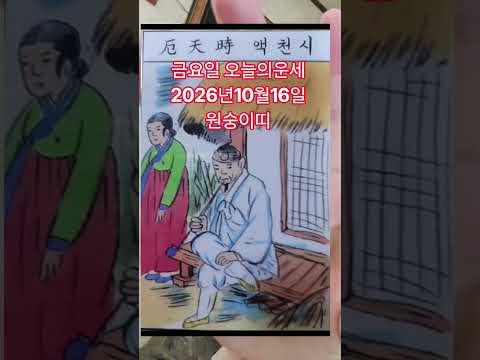 원숭이띠 오늘의운세 2026년10월16일 <strong>운세</strong> #<strong>운세</strong> #오늘의운세