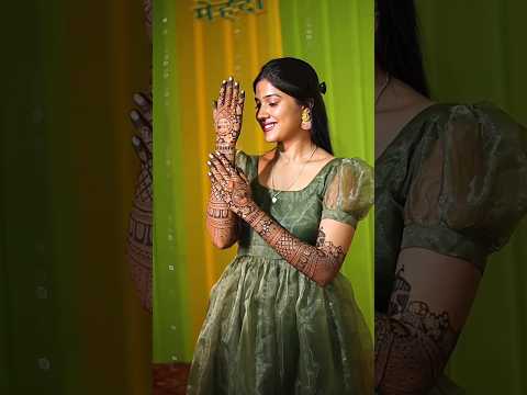 Mehndi Shoot ❤ So Beautiful Mehndi Design #mehandi #shorts #wedding #mehndidesign #photography