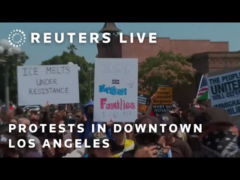 LIVE: Protesters gather in downtown LA