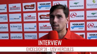 Screenshot van video Stijn Beverdam: "Ik kan leven met een gelijkspel" | Excelsior'31 - Hercules