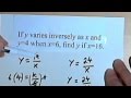 Understanding Inverse Variation Concepts