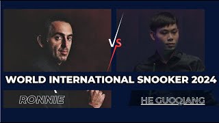 Ronnie O'Sullivan vs. He Guoqiang - Shocking 2024 English Open Snooker Highlights
