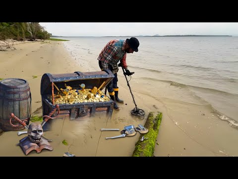 Ele encontrou joias perdidas na praia