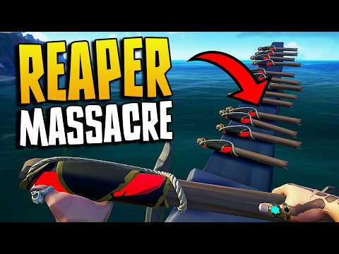 I Sank 15+ Reaper Ships in Under 2 Hours (They Never Stood a Chance) | Sea of Thieves