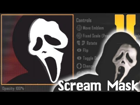 Black Ops 2 - Scream Mask Emblem Tutorial - YouTube