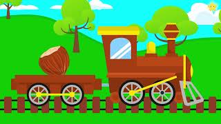 Let's learn colors with the funny choo choo train