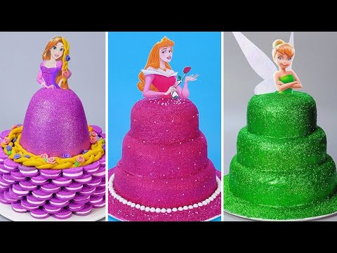 💜 1 hour relaxing video | DISNEY Princess Doll Cake Recipes | Best Cake Compilation | Tasty Cake