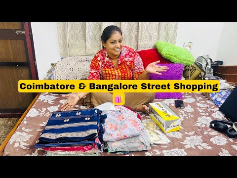 Coimbatore & Bangalore street Shopping 🛍️ Vlog  Mama with Babyma
