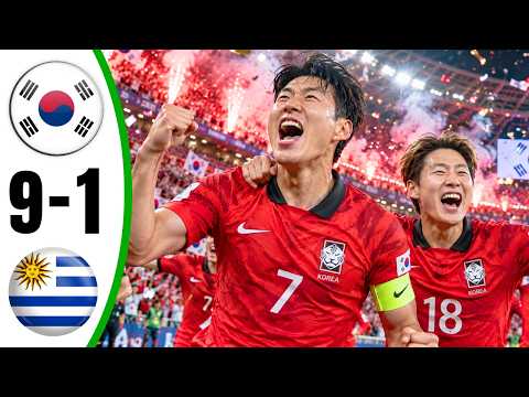 손흥민 해트트릭 – 대한민국 대 <strong>우루과이</strong> 9-1 – <strong>전</strong> 골 및 하이라이트 – 친선 경기 – 2026년 9월 28일