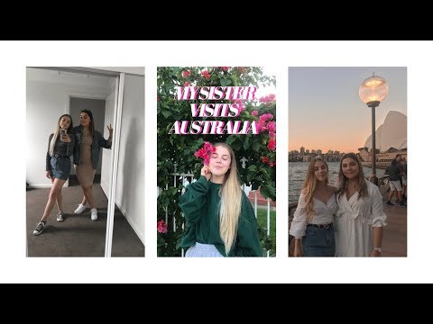 my sister visits Australia