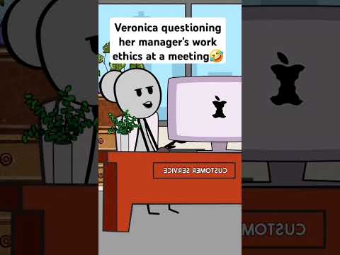 Veronica questioning her manager's work ethics at a meeting🤣🤣 #viral #foryou #animation