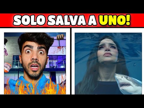 SALVA A UNO 🔥! QUÉ PREFIERES 🤔? Test Salva o Elige a un Youtuber 2025 ✅❎