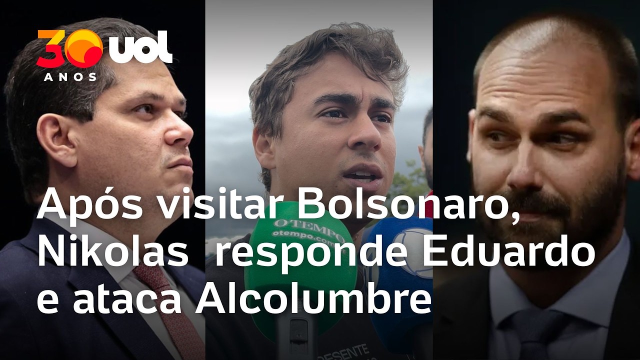 Nikolas rebate Eduardo, ataca Alcolumbre e fala de 2026 após visitar Bolsonaro na Papudinha