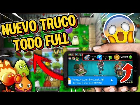 ¡TODO DESBLOQUEADO! Plantas vs Zombies 2 APK MOD - ¡Juega Ahora!