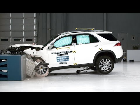 2024 Mercedes-Benz GLE-Class updated moderate overlap IIHS crash test