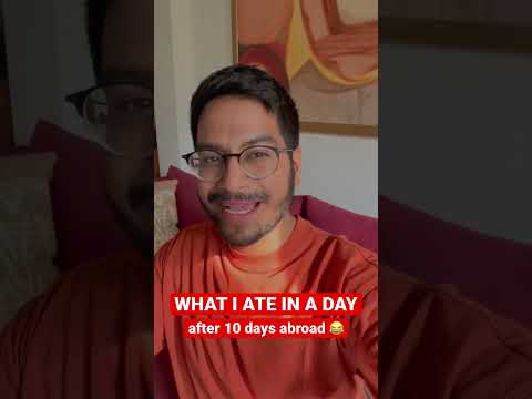 WHAT I ATE IN A DAY | DAY 11 | CRAVINGS AFTER A 10 DAY INTERNATIONAL TRIP 😂😂 #shorts