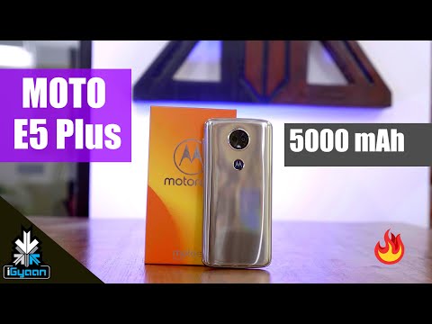 (ENGLISH) Motorola Moto E5 Plus with 5000 mAh Battery Unboxing First Look