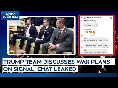 Houthi Attack Plan | Trump Officials Mistakenly Disclosed War Plans With A Journalist In Group Chat