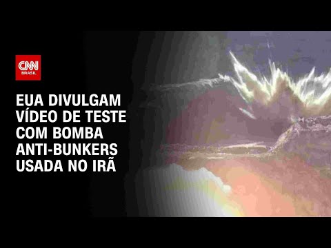 ​EUA divulgam vídeo de teste com bomba anti-bunkers usada contra o Irã | CNN BRASIL