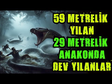 59 METRELİK YILAN 29 METRELİK ANAKONDA DEV YILANLAR