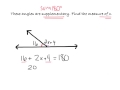 Classifying Complementary and Supplementary Angles