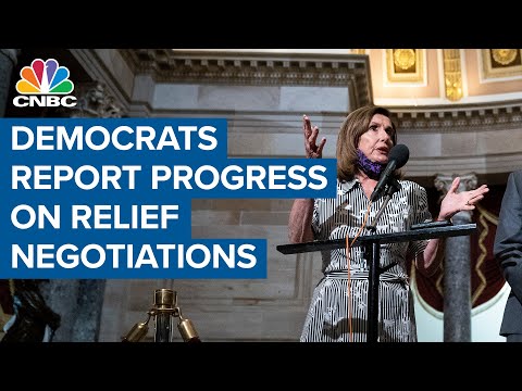 Democrats report progress on coronavirus relief negotiations