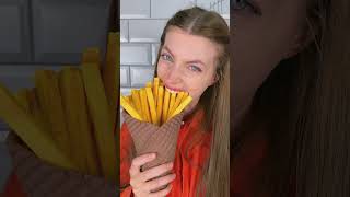 Chocolate 🍦🍟 VS Real Food Challenge #shorts