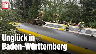 Biberach (Baden-Württemberg): Personenzug entgleist