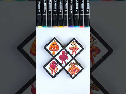 Absolute Sigma Italian Brainrot Giga Chads cardboard creative puzzle #shorts #art #satisfying