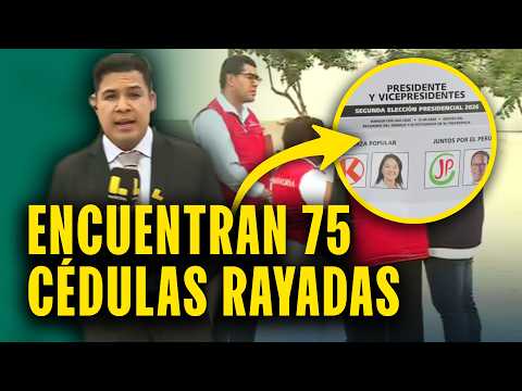 Insólito suceso: Encuentran 75 cédulas completamente rayadas en mesa de sufragio de La Molina
