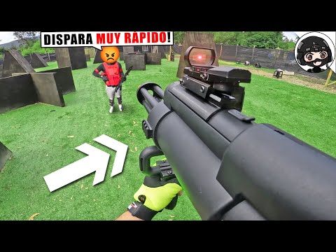 CONSTRUÍ el RIFLE MÁS RÁPIDO del MUNDO❗️ 😱 ▬ 4 CAÑONES 🔥 ▬ Airsoft Gamepplay