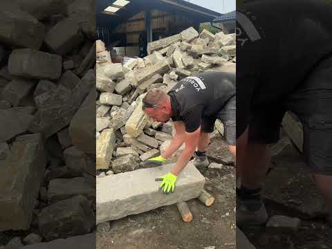 100kg stone moved the smart way #stone #construction #howto #lifting