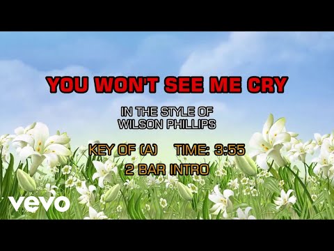 Wilson Phillips – You Won’t See Me Cry (Karaoke)