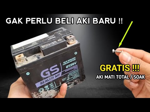 RAHASIA Nyalakan Aki Mati Total / Soak Dengan Baut Mur !!
