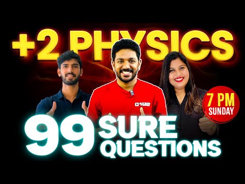 Plus Two Physics Christmas Exam | 99 Sure Questions  | Exam Winner +2