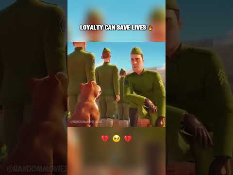 THE DOG WHO SAVED THEM ALL 🐶🎖️ #shorts #animation #animación