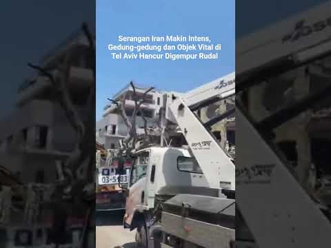 Serangan Iran Makin Intens, Gedung-gedung dan Objek Vital di Tel Aviv Rusak Parah