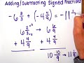 Adding and Subtracting Positive and Negative Fractions Explained