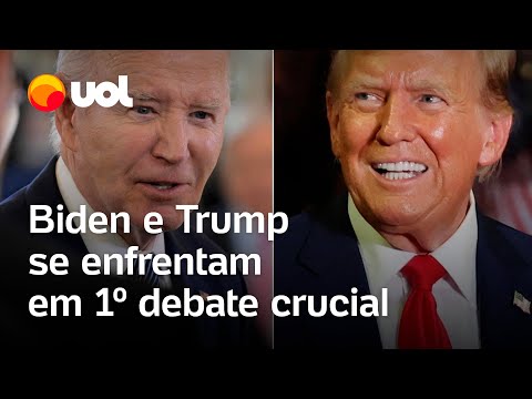 Biden e Trump se enfrentam em primeiro debate crucial