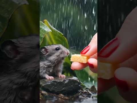 Chuột Con Ướt Mưa Nhận Được Lòng Tốt🐹🌨️☂️❤️